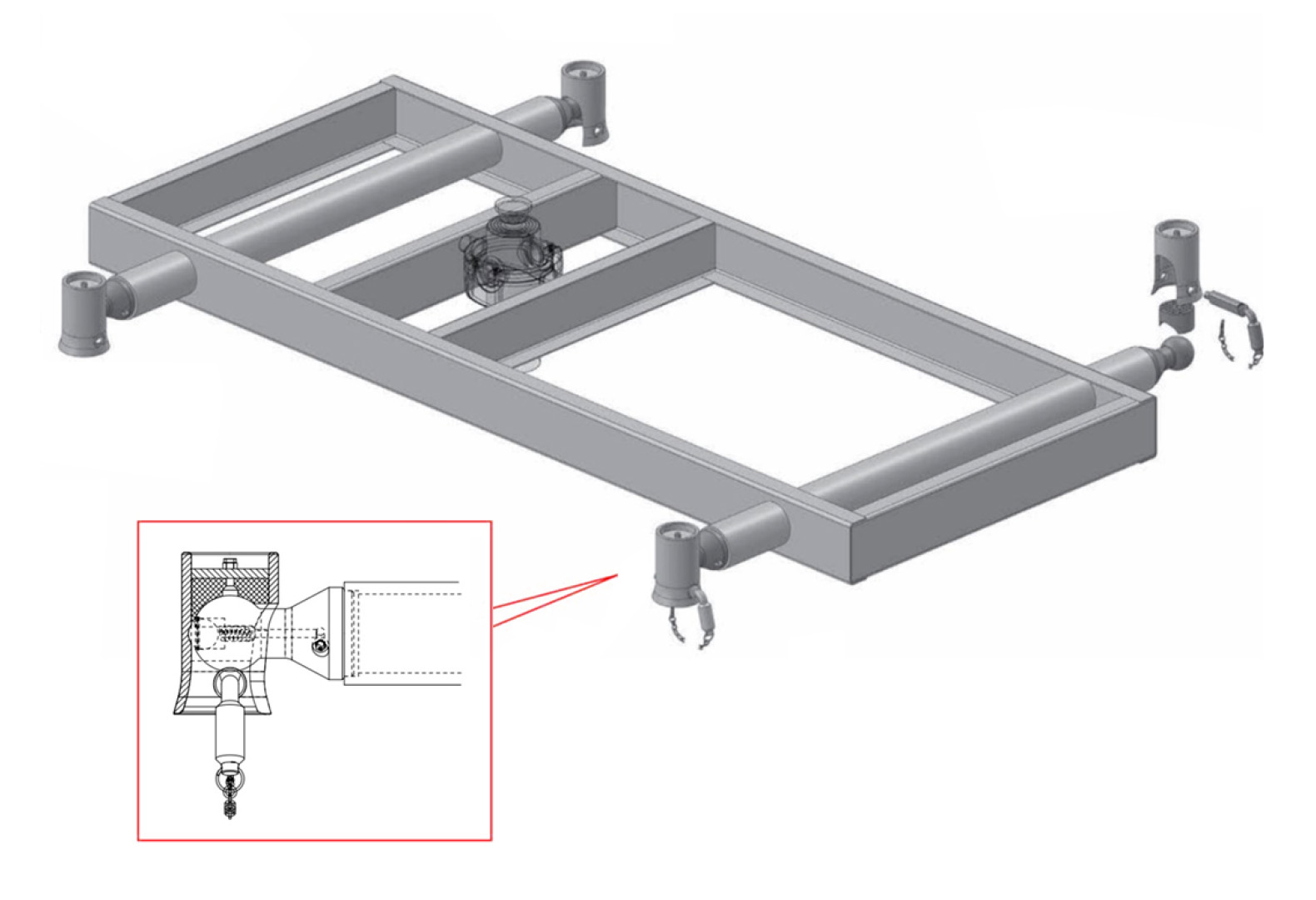 Kule poziome z system antywibracyjnym
